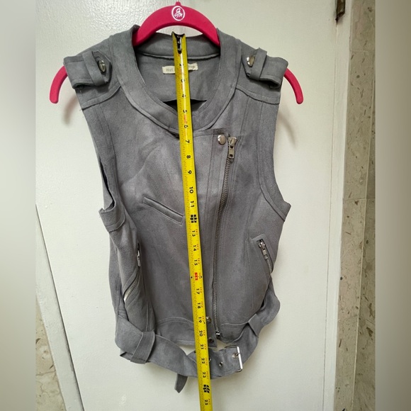 Grey Suede Like Vest - Picture 9 of 13